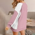 thumbnail image 5 of Plebaso Womens Sweatshirts Long Sleeve Color Block Pullover Sweatshirt Athletic Tops Workout Running Tops, 5 of 9