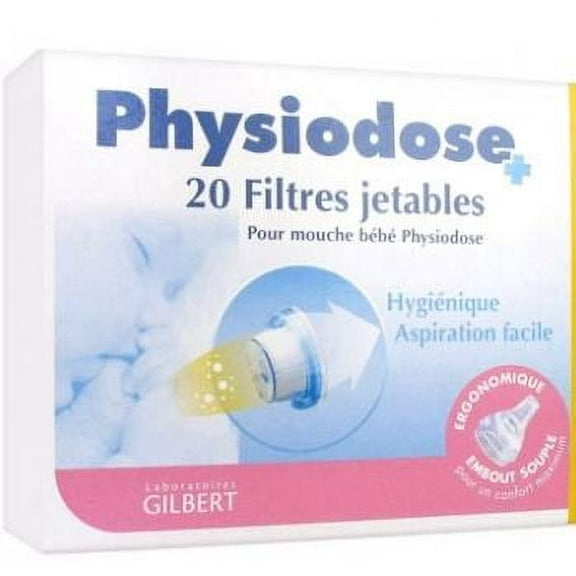 Gilbert Physiodose 20 Disposable Filters for Baby Nose Blower