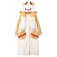 thumbnail image 1 of Conjunto de Pijamas de franela gruesa con capucha para el hogar, ropa de dormir cálida con bata larga de dibujos animados de Coral, traje de invierno para Navidad y Elk, 1 of 4