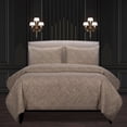 thumbnail image 5 of Siscovers F Scott Fitzgerald Garden Party Bronze Luxury Duvet Cover and Insert Set Bronze with Gold Metallic Threads Queen 6 Piece, 5 of 5