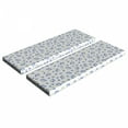 thumbnail image 1 of Floral Bench Cushion Set of 2, Vintage Rose Flowers Bouquets Spring Season Theme Dots Green Leaves, Standard Size Foam Pad and Decorative Cover, Violet Blue Green White, by Ambesonne, 1 of 4