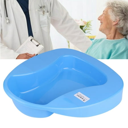 LHCER Firm Thick Plastic Stable Bedpan Heavy Duty Smooth for Bed-Bound Patient , Pregnant Woman Bedpan, Thick Bedpan