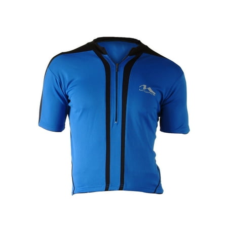 n Cycle Force Me's M-Wave Blue Bicycle Jersey (Medium)