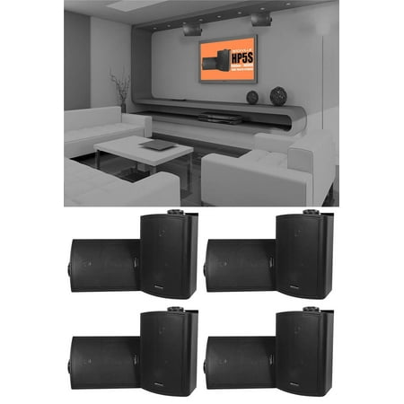 (8) Rockville HP5S-8 Black 5.25  Outdoor/Indoor Home Theater Swivel Speakers price history on PriceWatchPro