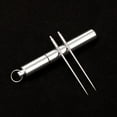 thumbnail image 2 of Titanium Alloy Portable Toothpick With Aluminum Storage Tube 2 Pack Titanium Toothpicks And Integrated Aluminum Case, Dual-Ended Design For Oral Cleaning And Fruit Skewering, Safe, 2 of 5