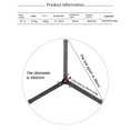 thumbnail image 5 of Universal Mini Tripod Stand Bracket Desktop Folding Stand with 3/8 Inch Screw for Phones DSLR Cameras, 5 of 5