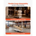 thumbnail image 4 of KFFKFF Heavy Duty U-Boat Platform Truck Dolly, 2000 lbs Capacity, Steel Utility Cart with Six Wheels and Removable Dual Handles, Ideal for Warehouse Use, 60 x 16.1 x 59.5 in, 4 of 9