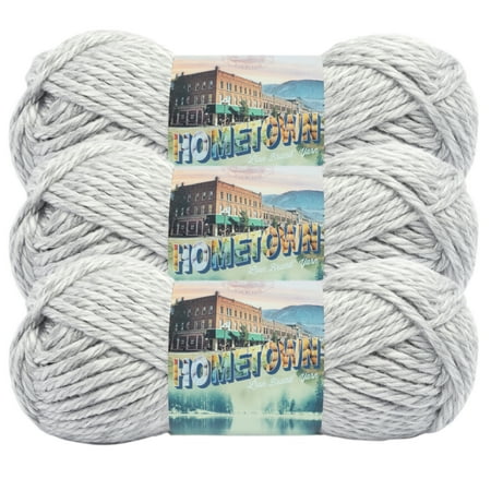 UPC: 0842093111580 | Lion Brand Yarn Hometown Springfield Silver Basic Super Bulky Acrylic Multi-Color Yarn 3 Pack