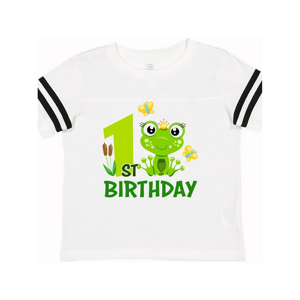 INKtastic - 1st Birthday Princess Frog Toddler T-Shirt - Walmart.com ...