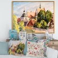 thumbnail image 3 of Designart View of Old Polish City In Nature FLOAT FRAME WALL ART, 3 of 4