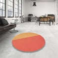 thumbnail image 4 of Ahgly Company Machine Washable Indoor Square Transitional Dark Orange Area Rugs, 7' Square, 4 of 7