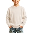 thumbnail image 5 of KICILVS Girls Sweaters Long Sleeve Crew Neck Jumper Tops Cute Fall Winter Knit Cozy Knitted Warm Soft Sweater Pullover 1-3 Years, 5 of 9