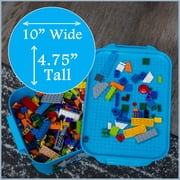 Brick Loot 1,000 Brick Building Blocks - STEM Toy Bricks in Storage Bin - Multicolor - Compatible with Major Brands