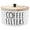 White, variant on Coffee Filter Dispenser, Wooden Coffee Filter Storage Container with Lid, Sturdy Coffee Pod Organizer, Coffee Filter Basket Holder for Home Bar Counter Coffee Bar Decoration
