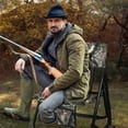 thumbnail image 3 of Costway Folding Hunting Chair Portable Outdoor Camping Woodland Camouflage Hunting Seat, 3 of 9