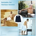 thumbnail image 6 of Men's Sauna Kilt with Pocket, Men's Sauna Towel with Practical Pocket, Wearable Bath Towel for Men, Adjustable Sauna Towel, Shower Towel with Elastic Waistband and Nylon Fastener Tapes, 6 of 6