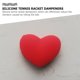 thumbnail image 5 of 6 amortiguadores de vibración de silicona para raquetas de tenis con forma de corazón., 5 of 6