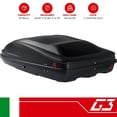 thumbnail image 2 of G3 S.p.A. Cargo Carrier 22.404 Spark 400; Box Style; 165.35 Pound Max Load; Compatible With G3 S.p.A Rack Systems/Round Bars/Factory Racks; Dual Side Opening; Lockable; Black; With Mounting Hardware, 2 of 6