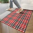 thumbnail image 4 of Red Black White Checkerboard Checkered Pattern Door Rugs,Washable Non Slip Door Mats Indoor,Decorative Door Mats,Entry Mat Indoor for Entrance,Bedroom,Kitchen,Bathroom,17"x30", 4 of 6