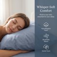 thumbnail image 3 of Unique Bargains 2 Pack Cotton Pillowcase Cooling Envelope Closure Bedding Queen Blue, 3 of 5