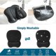 thumbnail image 5 of Tapis de Souris avec Repose-Poignet Gel, Tapis Souris Ergonomique Taille L 250x210 mm - Surface Micro Tissée Lavable - Fond Antidérapant en Silicone Collant - pour Gaming, Maison et Bureau, Noir, kuea esquí esquí Gafas de esquí, 5 of 5