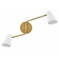 thumbnail image 4 of 83542LCB-MW Lark Birdie - 10W 2 LED Wall Sconce In Mid-Century Modern Style-16.5 Inches Tall and 22.75 Inches Wide-Lacquered Brass/Matte White Finish, 4 of 21