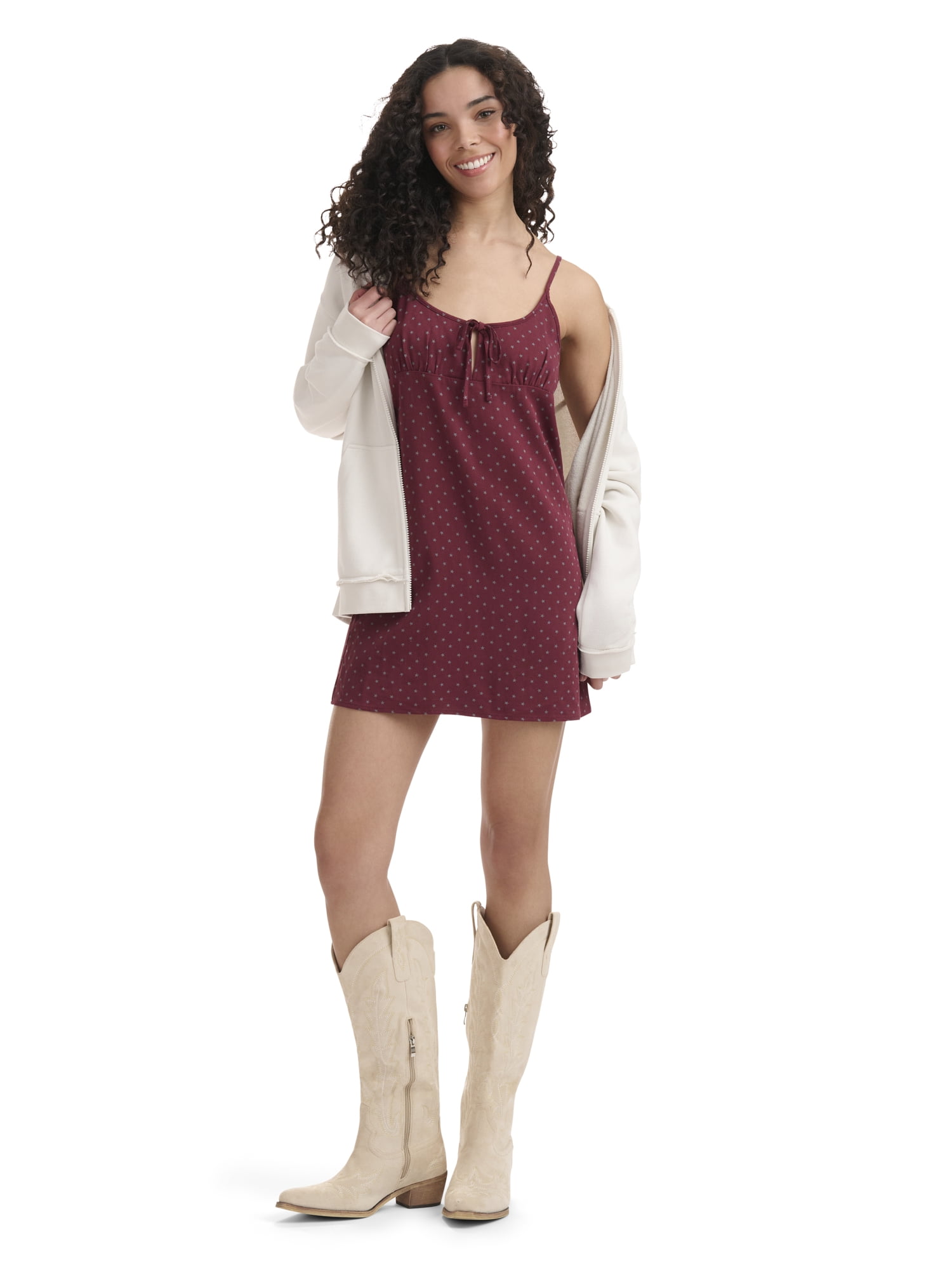 Mills by Millie Bobby Brown Women's Y2K Mini Dress, Sizes XXS- XXL