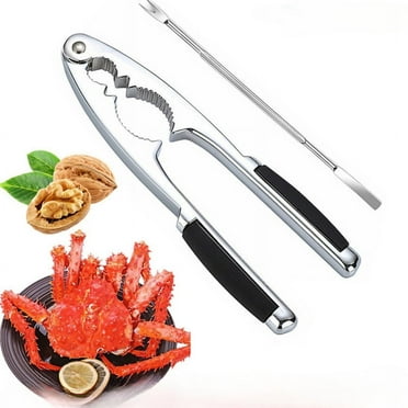 NutCracker Walnut Cracker Heavy Duty Shell Cracker Seafood Pecan Walnut Opener Tool with Non-Slip Handle (nutcracker for all nuts)
