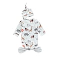 thumbnail image 4 of Robes de Nuit Unisexes pour Bébé, Ensemble de Pyjama avec Sac de Couchage à Manches Longues et Chapeau, 4 of 9