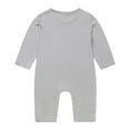 thumbnail image 3 of Qlbmong Toddler Baby Outfits Unisex Soft Comfy Infant Long Sleeve Newborn Boy Girl Pajamas Rompers, 3 of 8