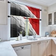 thumbnail image 3 of 36 Kitchen Curtains Abstract Black White and Red Window Curtains and Valances Set of 3 Modern Art Background Short Tier Curtain Vintage Small Kitchen Decor, 3 of 6