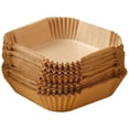 thumbnail image 2 of Papier Absorbant d'Huile Carré pour Friteuse à Air Chaud / Plateau en Papier Jetable Résistant à l'Huile / Plateau en Silicone Haute Température pour la Maison, Cuisine, 2 of 4