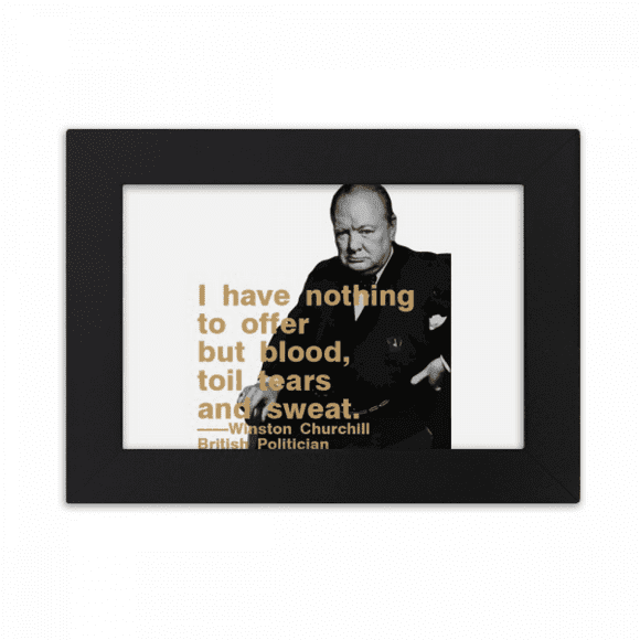 ill British Prime Minister Motto Desktop Photo Frame Ornaments Picture Art Painting