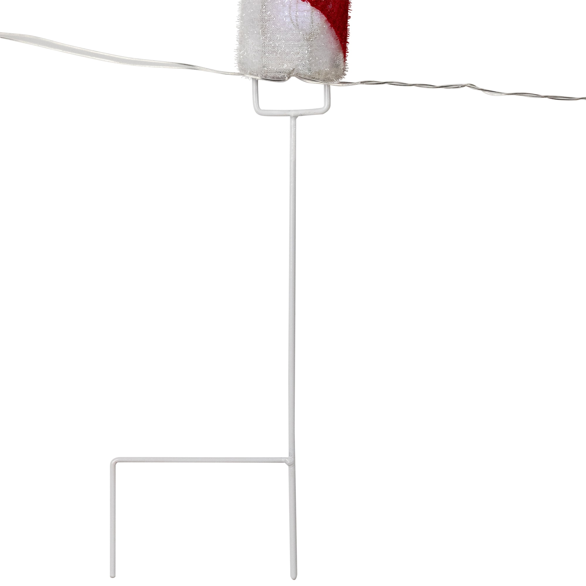 Lighted Candy Cane Christmas Pathway Lawn Stakes - 20" - Set of 3