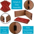 thumbnail image 4 of BIRDROCK HOME 4 Panel Christmas Tree Base Box Skirt - Red, 4 of 5