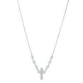 thumbnail image 2 of Cross And CZ Necklace In Sterling Silver, 18", 2 of 5