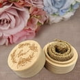 thumbnail image 4 of 1pcs Personalized Retro Ring Box Wedding Valentines Wooden Holder Jewelry Box, 4 of 9