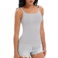 thumbnail image 4 of REFINED ATTIRE Women's Tank Top Adjustable Straps Tummy Control No Trace Shapwear Camisoles XS Light Gray, 4 of 4