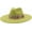 Avocado Green, variant on Big Wide Brim Boho Western Hat for Women and Men Felt Rancher Fedora Hat