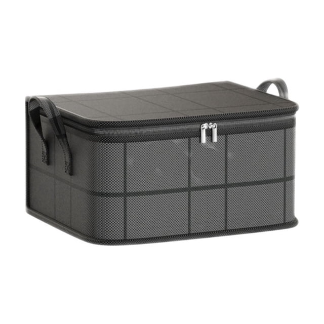Extra-Large Foldable Bedding Organizer with Reinforced Handles and Zipper Closure for Comforters Blankets Pillows