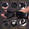 thumbnail image 2 of Guantes de entrenamiento Trideer acolchados para hombre con soporte para la muñeca, 2 of 9