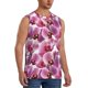 thumbnail image 2 of Fotbe Orchids Flowers Men's Camiseta sin Mangas Estampada para Hombres, Playera Casual para Gimnasio, Entrenamiento, Playa-X-Large, 2 of 7