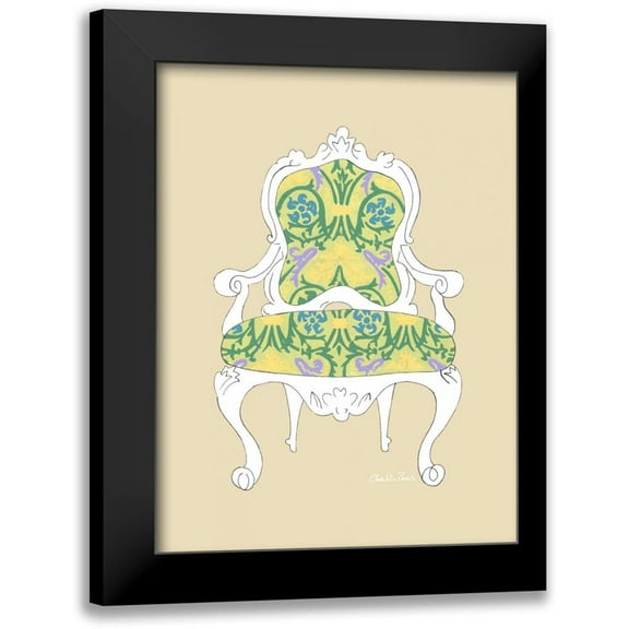 Zarris, Chariklia 12x14 Black Modern Framed Museum Art Print Titled - Decorative Chair II