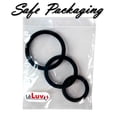thumbnail image 3 of LeLuv Flat Inside Smooth Silicone Cock Ring | (3 Pack - 36mm/41mm/45mm Red, 3 of 8