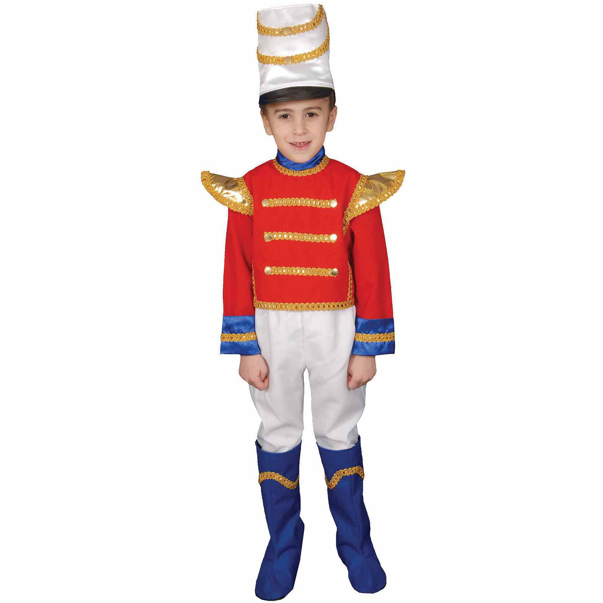 Enfadarse calendario Alrededor Dress Up America Toy Soldier Boy's Halloween Fancy-Dress Costume for Child,  S - Walmart.com