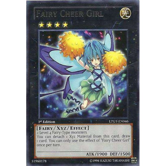 YuGiOh Lord of the Tachyon Galaxy Rare Fairy Cheer Girl LTGY-EN046