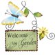thumbnail image 1 of Bienvenida Para Puerta, Placa De Arte Del Hierro, Tablero Colgante De Bienvenida, Colgante De Flor Para El Hogar, Restaurante, Hotel, Decoración De Dormitorio Yuarrent HA041320-01, 1 of 6