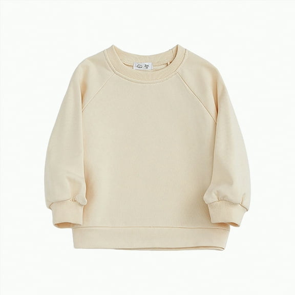 NIEWTR Little Girls Boys Tunic Tops Shirts Cotton Casual Basic Long Sleeve Crewneck Color Block Tunic Tee Fall Winter Sweatshirts Long sleeved T-shirt for 3-4 Years