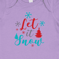 thumbnail image 4 of Inktastic Let It Snow, Snowflakes, Christmas - Red Blue Gray Boys or Girls Baby Bodysuit, 4 of 5