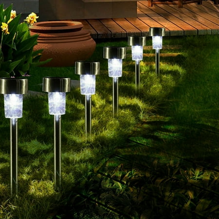 Solar Lights Outdoor 16pack Garden Waterproof Stainless Steel Powered Pathway For Yard Patio Walkway Driveway Canada Solar Lights Outdoor 16pack, Solar Power Lights For Outdoor